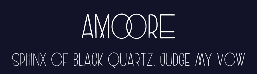 Amoore by Garisman Studio — Decorative Font — thumbnail 2