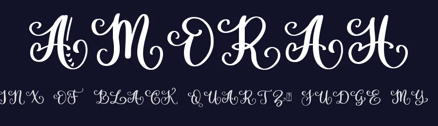 Amorah by Abo Daniel Studio — Decorative Font — thumbnail 2
