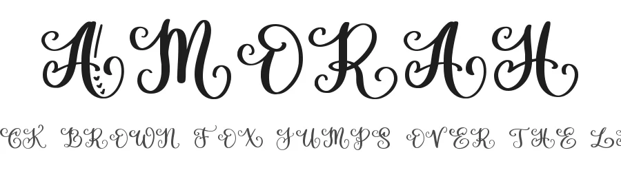 Amorah by Abo Daniel Studio — Decorative Font