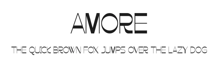 Amore by Kong Font — Sans Serif Font