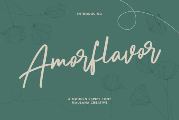 Amorflavor Font by Maulana Creative — Script Handwritten Font