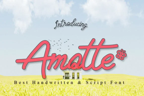 Amotte Font by Slenting Art — Script Handwritten Font