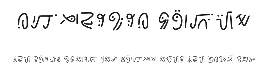 Amphibia Runes by sulkyeyra — Dingbats Font