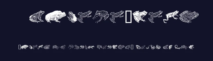 AmphibiPrint by Astigmatic One Eye Typographic Institute — Dingbats Font — thumbnail 2