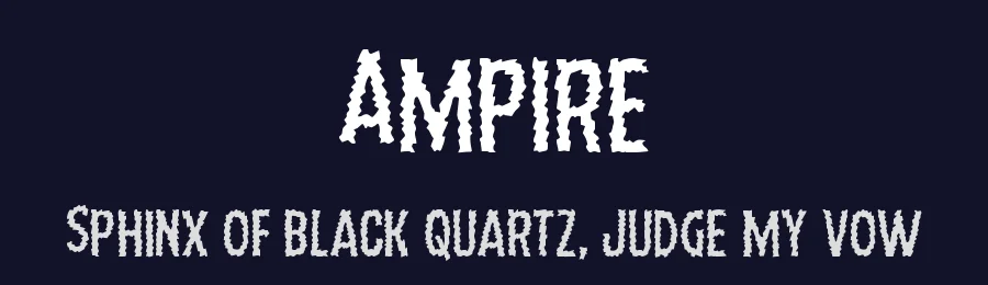 Ampire by Iconian Fonts — Decorative Font — thumbnail 2