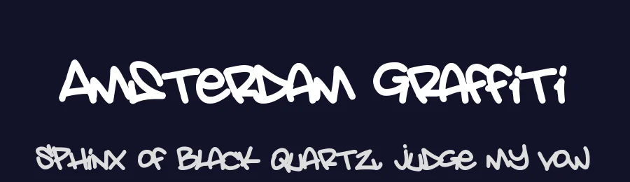 Amsterdam Graffiti by Jesse Kuiper — Script Handwritten Font — thumbnail 2