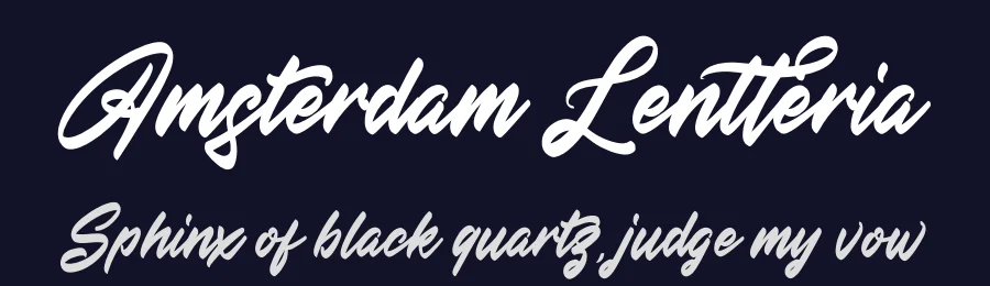 Amsterdam Lentteria by Perspectype Studio - Letterena.com — Script Handwritten Font — thumbnail 2