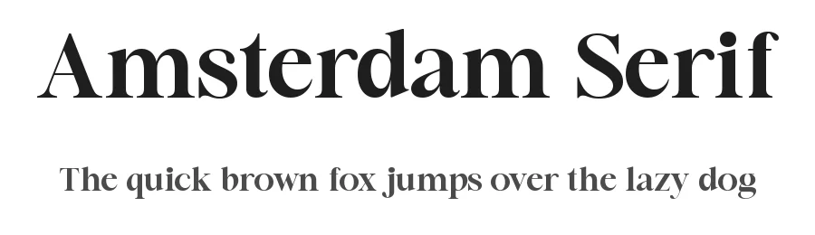 Amsterdam Serif