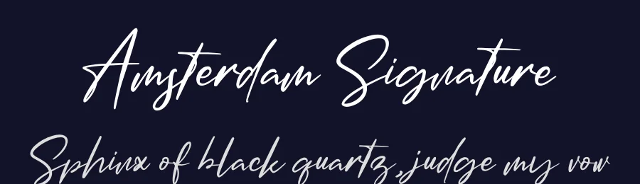 Amsterdam Signature by Perspectype Studio - Letterena.com — Script Handwritten Font — thumbnail 2