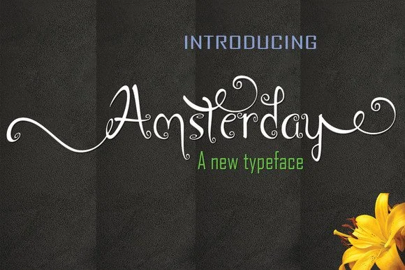 Amsterday Font by moriztype β Script Handwritten Font