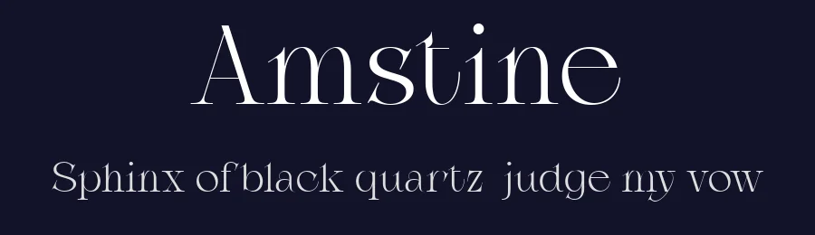 Amstine by Pentagonistudio — Serif Font — thumbnail 2