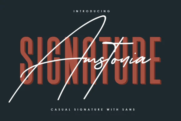 Amstonia Signature Font by Maulana Creative — Script Handwritten Font