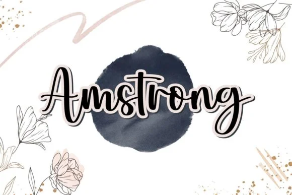Amstrong Font by fiqiart by fiqiart — Script Handwritten Font