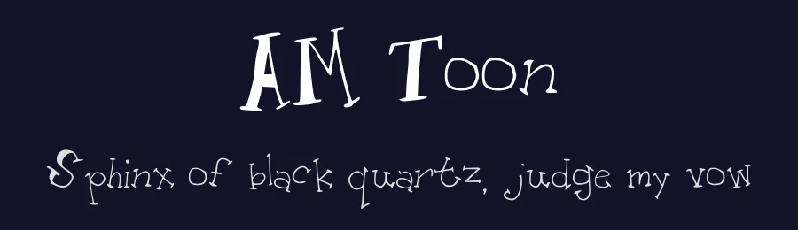 AM Toon by Amber Mcleod — Decorative Font — thumbnail 2