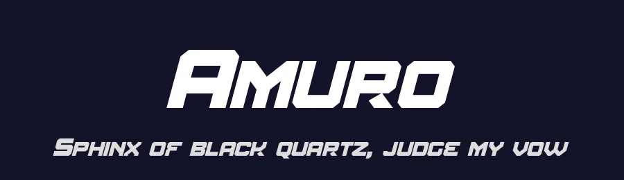 Amuro by Pixel Sagas — Display Font — thumbnail 2
