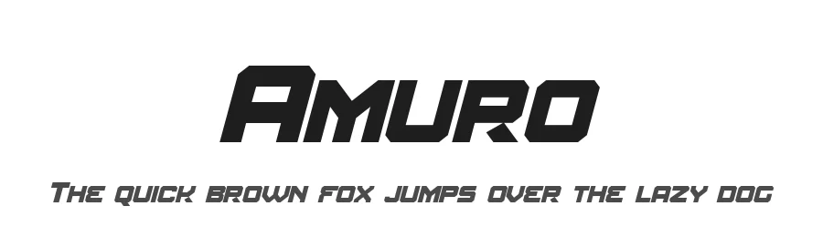 Amuro by Pixel Sagas — Display Font