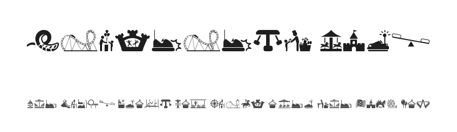 Amusement Park by Woodcutter — Dingbats Font