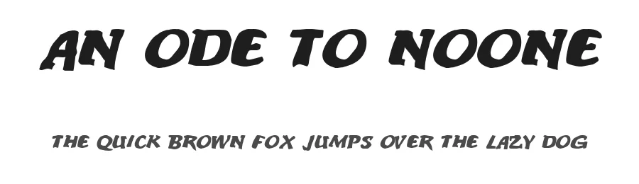 An ode to noone