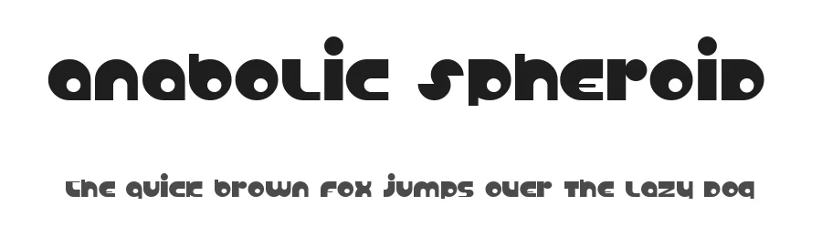 Anabolic Spheroid by No Images Fonts — Decorative Font