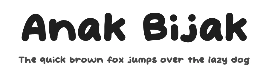 Anak Bijak by Khurasan — Decorative Font