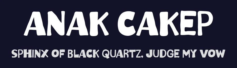 Anak Cakep by Khurasan — Decorative Font — thumbnail 2