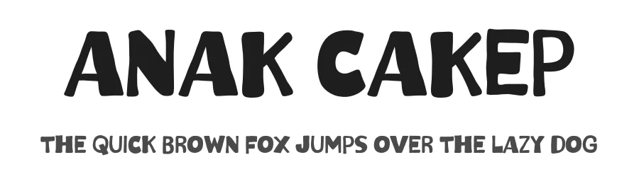 Anak Cakep by Khurasan — Decorative Font