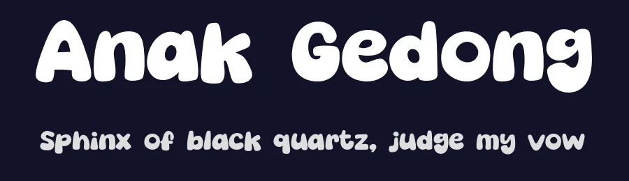 Anak Gedong by Khurasan — Decorative Font — thumbnail 2