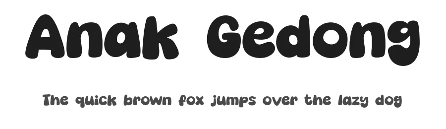 Anak Gedong by Khurasan — Decorative Font