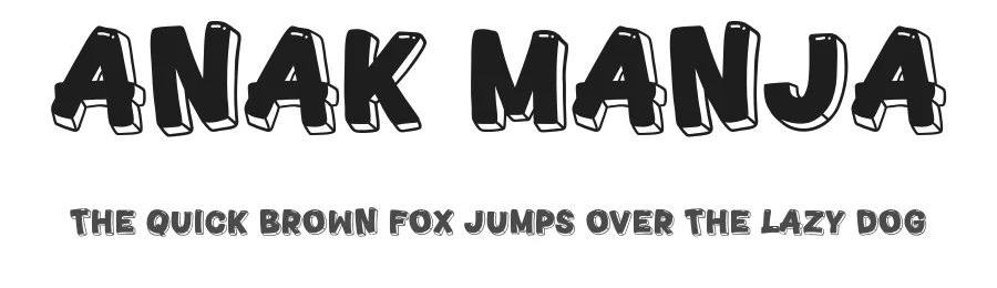 Anak Manja by Khurasan — Decorative Font