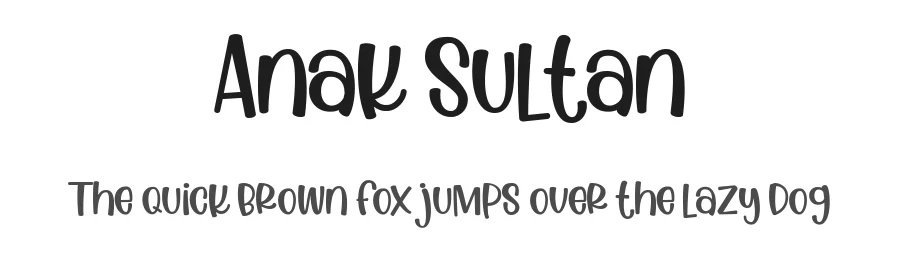 Anak Sultan by Gilar Studio — Decorative Font