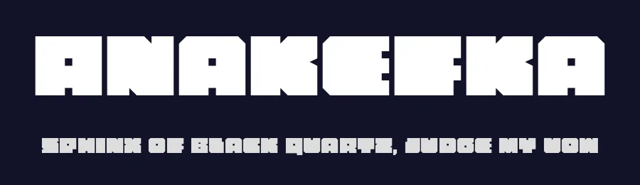 Anakefka by Iconian Fonts — Display Font — thumbnail 2