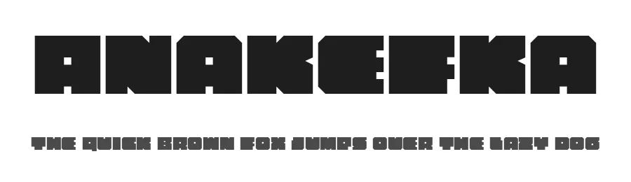 Anakefka by Iconian Fonts — Display Font