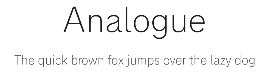 Analogue