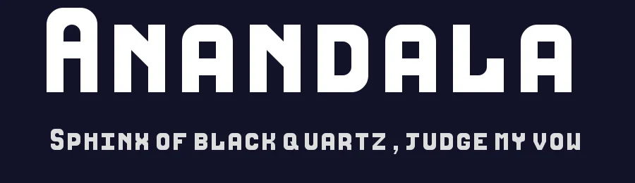 Anandala by Ananda Holland — Display Font — thumbnail 2