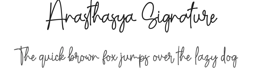 Anasthasya Signature