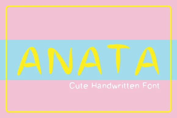 Anata Font by jennythip — Script Handwritten Font