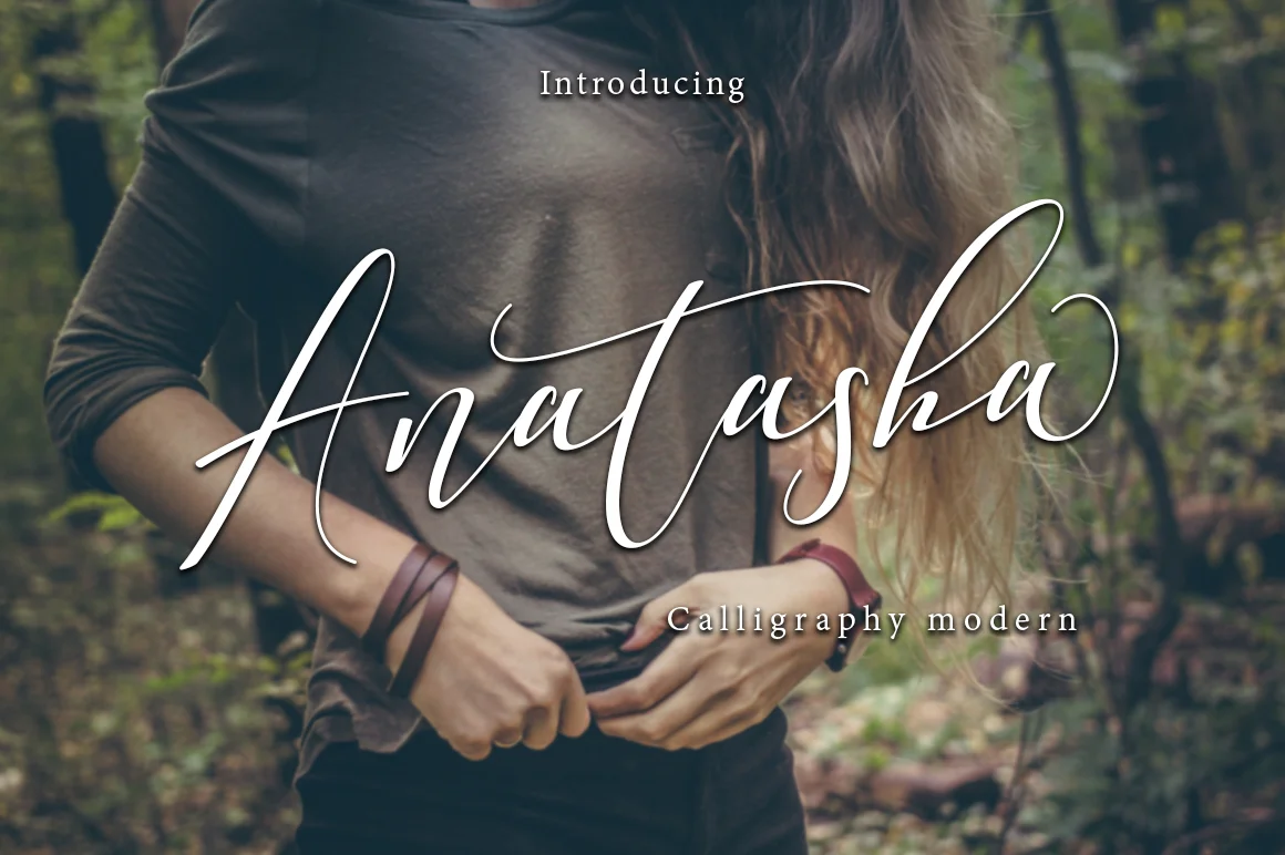 Anatasha Font by Teweka β Script Handwritten Font