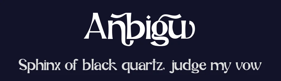 Anbigu by Muksal Creative — Sans Serif Font — thumbnail 2