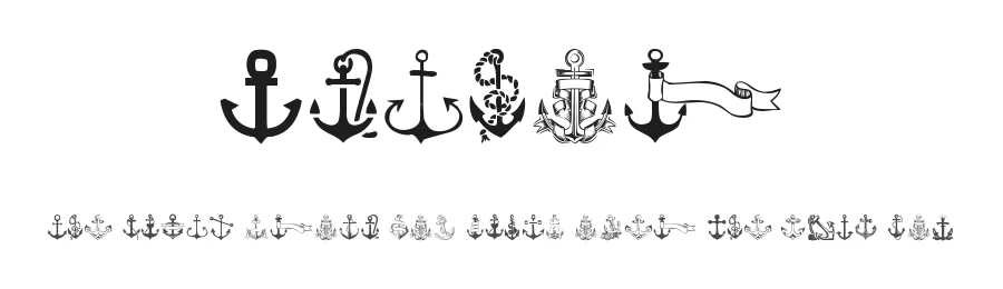 Anchor by Woodcutter — Dingbats Font