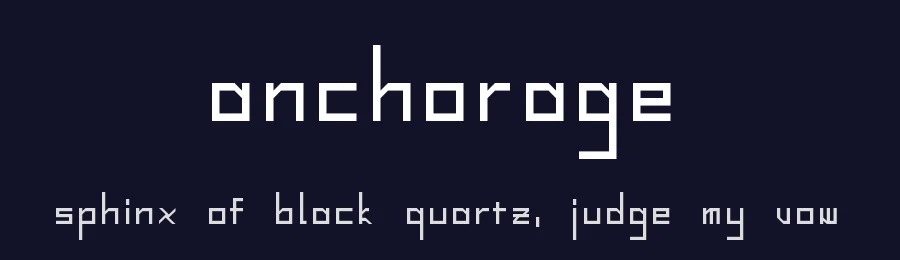 Anchorage by Harry Blakeman — Display Font — thumbnail 2