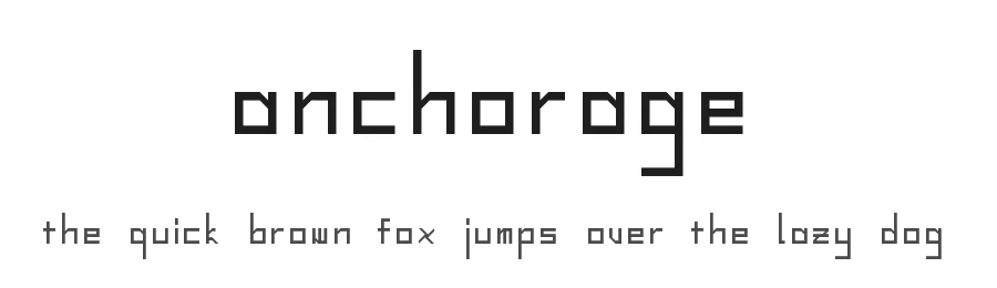 Anchorage by Harry Blakeman — Display Font