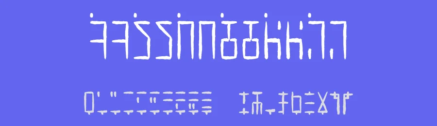 Ancient G Written by Gen Aris — Dingbats Font — thumbnail 3
