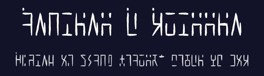 Ancient G Written by Gen Aris — Dingbats Font — thumbnail 2