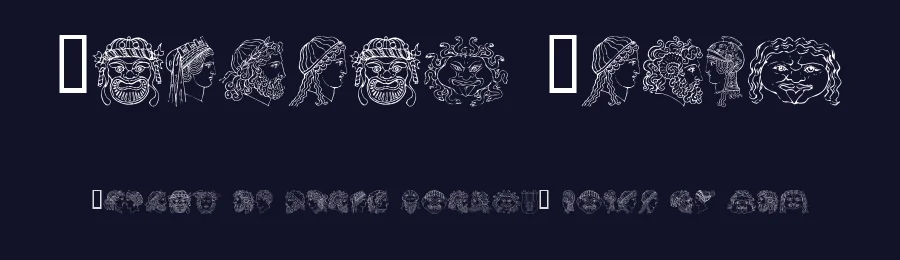 Ancient Heads by Listemageren — Dingbats Font — thumbnail 2