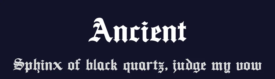 Ancient by artRAVE Editions — Blackletter Font — thumbnail 2