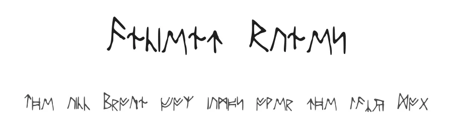 Ancient Runes by hilariouslijah — Dingbats Font