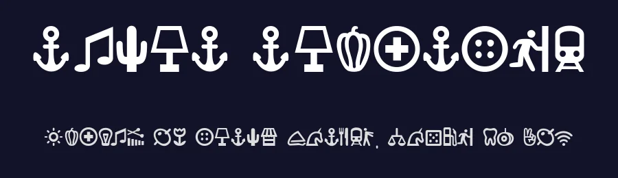 Ancla Alphabet by Corpus Delicti Fonts — Dingbats Font — thumbnail 2