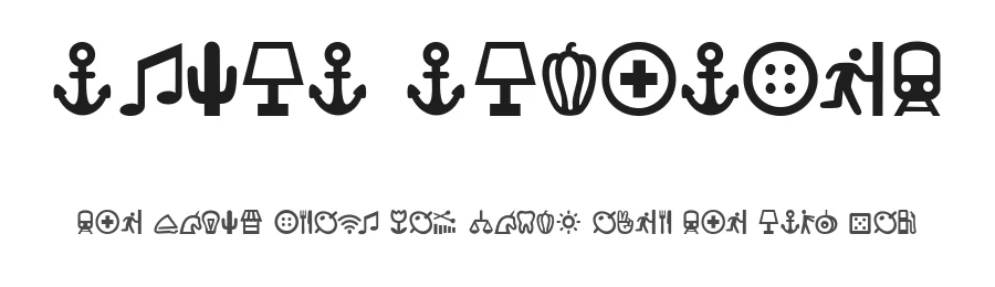 Ancla Alphabet by Corpus Delicti Fonts — Dingbats Font