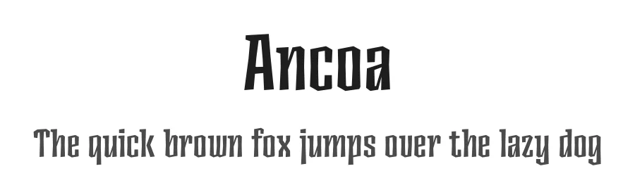 Ancoa by RodrigoTypo — Decorative Font