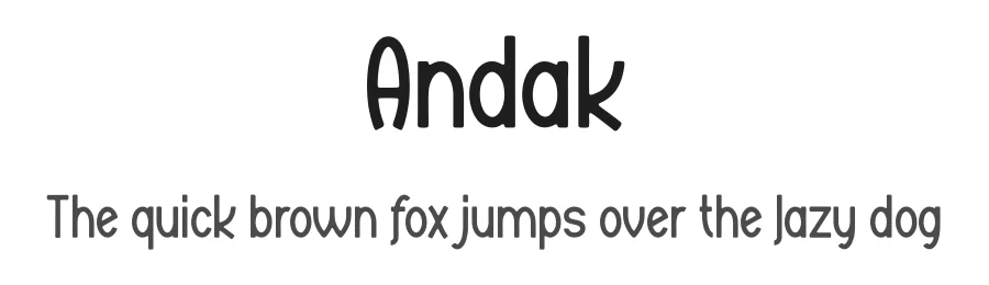 Andak by Gilang Ternadho — Decorative Font